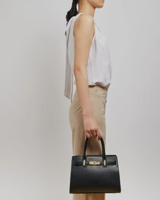 Grace (Black) Genuine Togo Leather