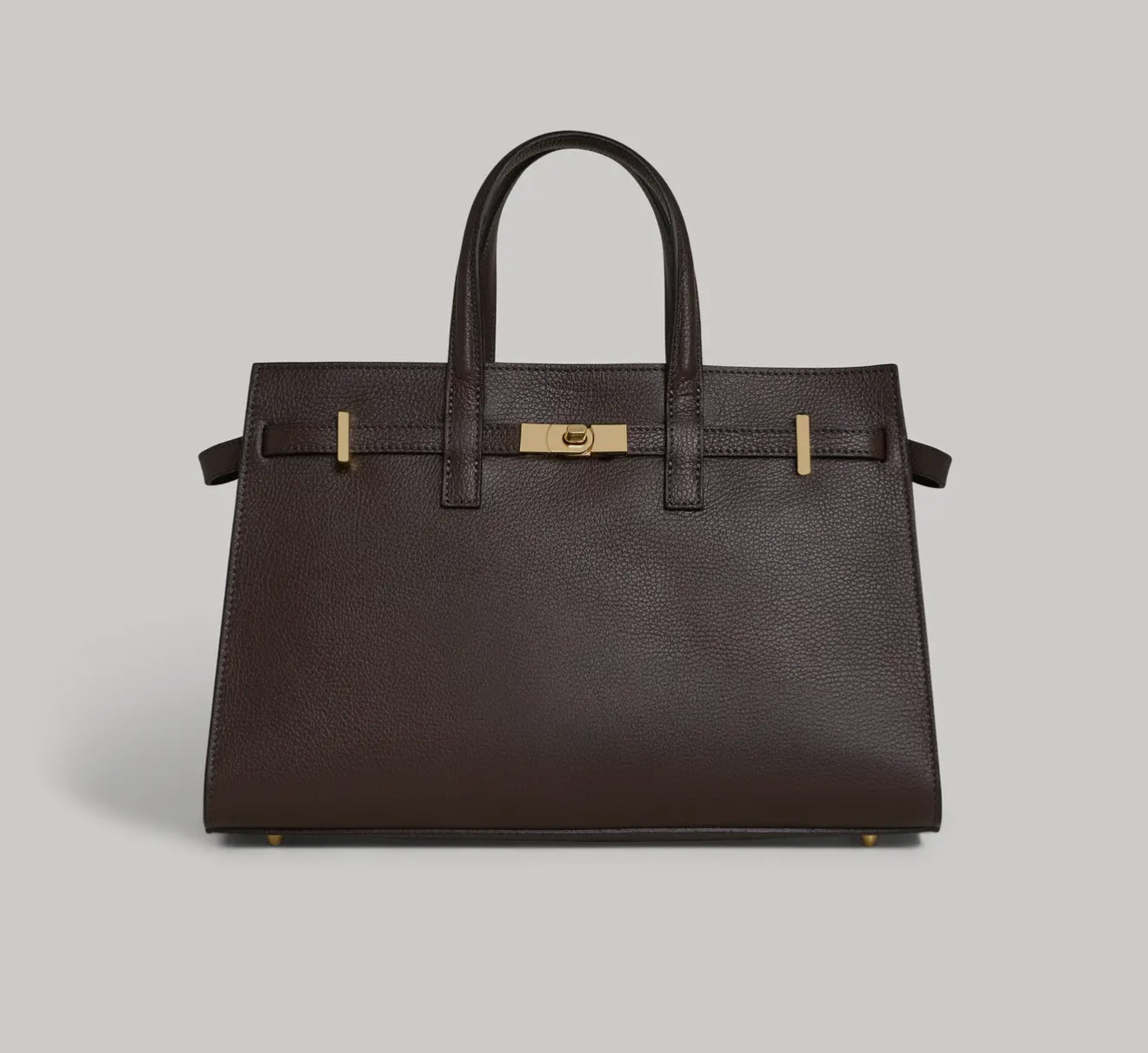 Lily - Dark Brown in Genuine Togo Leather