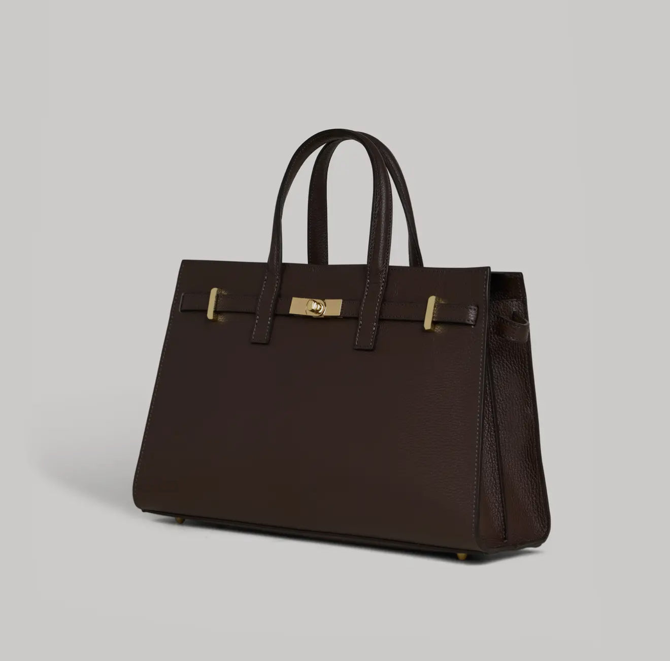 Lily - Dark Brown in Genuine Togo Leather