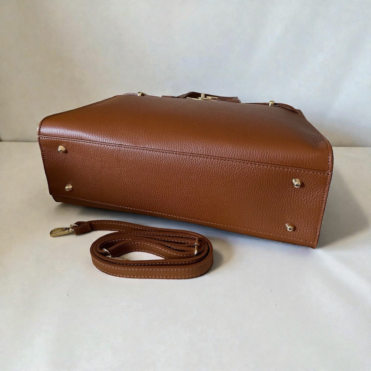 Lily - Camel in Genuine Togo Leather