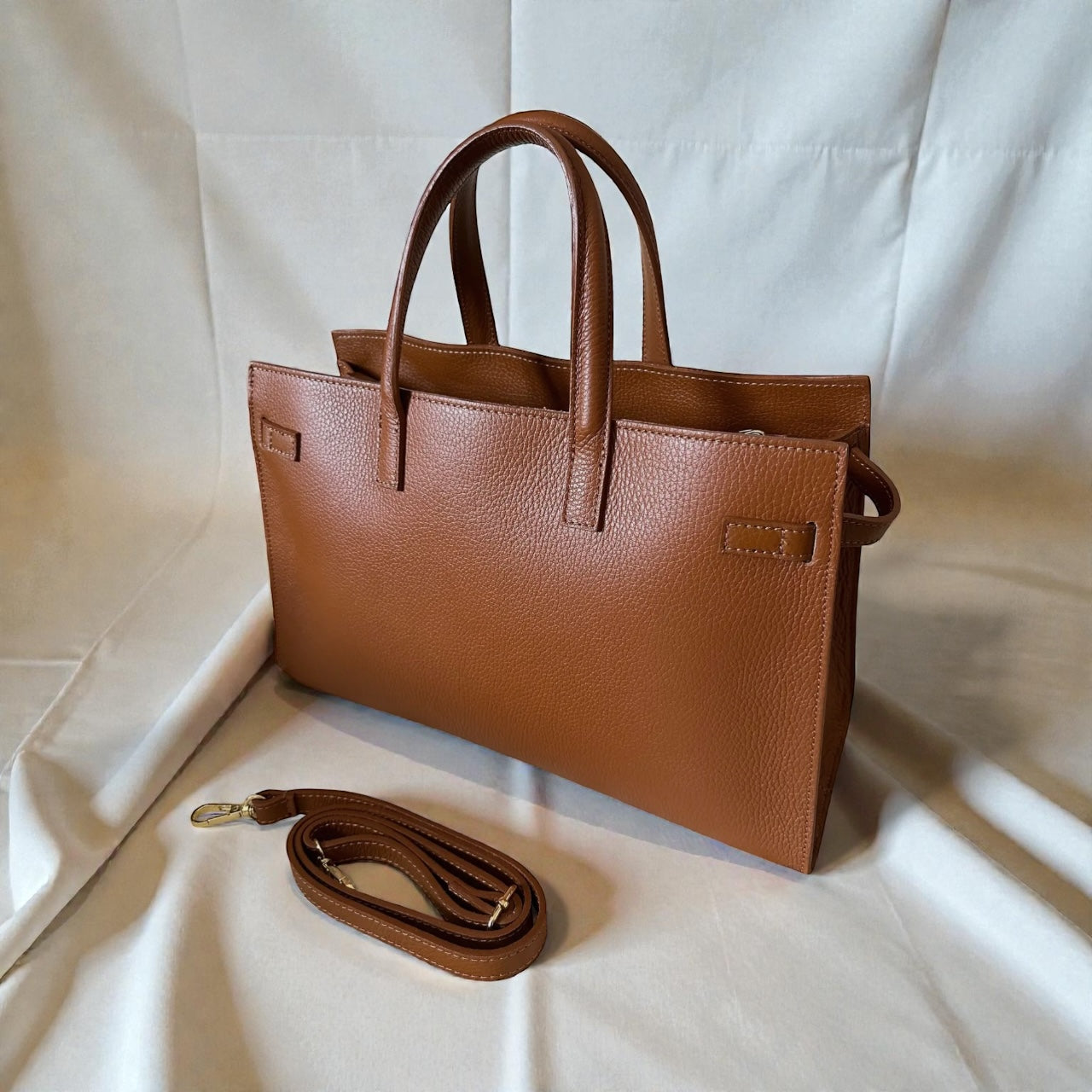 Lily - Camel in Genuine Togo Leather